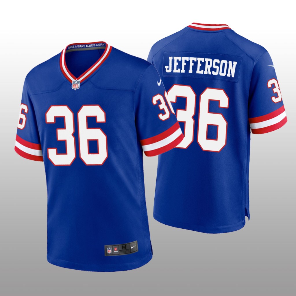 New York Giants Tony Jefferson Royal Jersey Classic Game - Men's