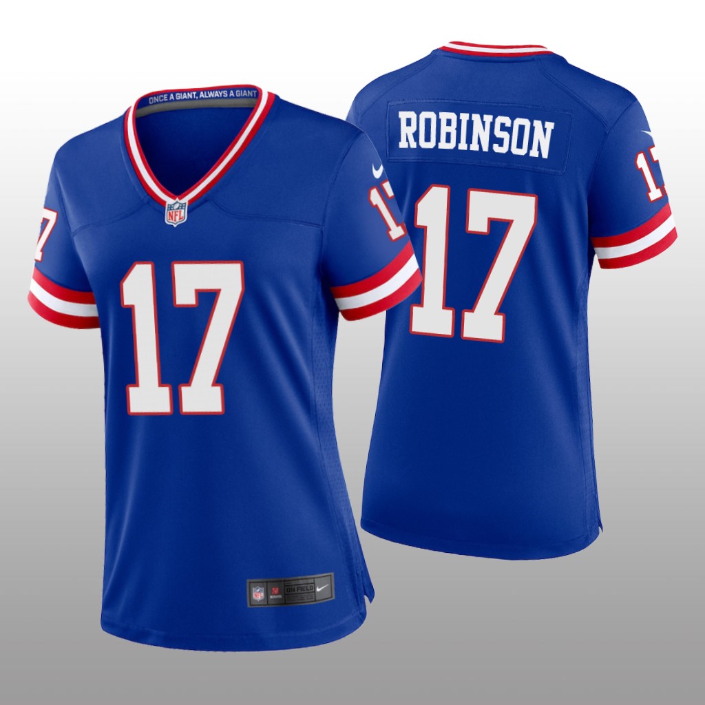 New York Giants Wan'Dale Robinson Royal Jersey Classic Game - Women's