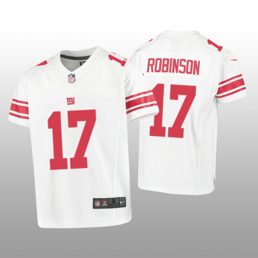 New York Giants Wan'Dale Robinson White Jersey Game - Youth