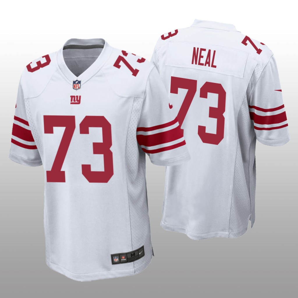 New York Giants White 2022 NFL Draft Evan Neal Game Jersey