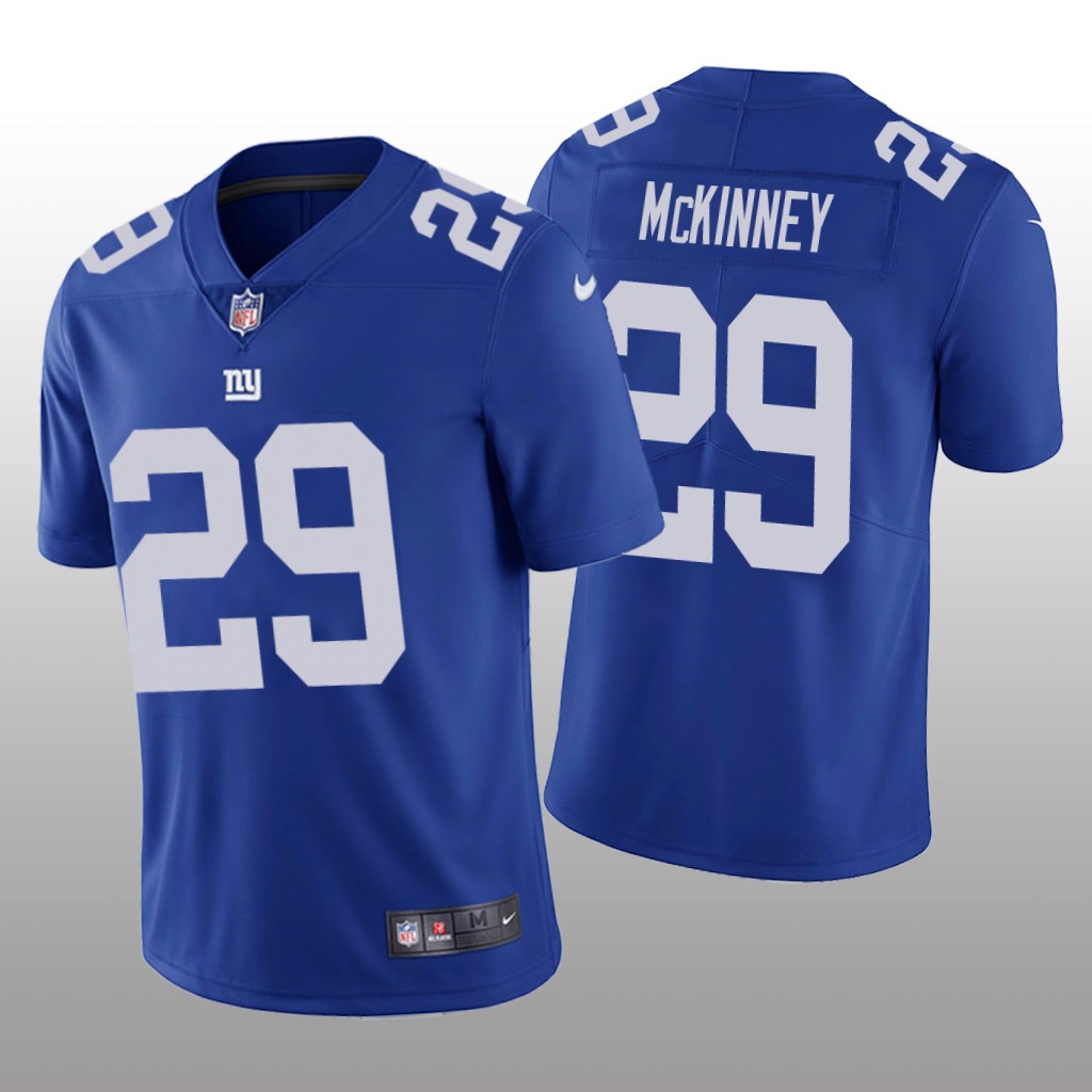 New York Giants Xavier McKinney Blue Jersey Vapor Limited - Men's