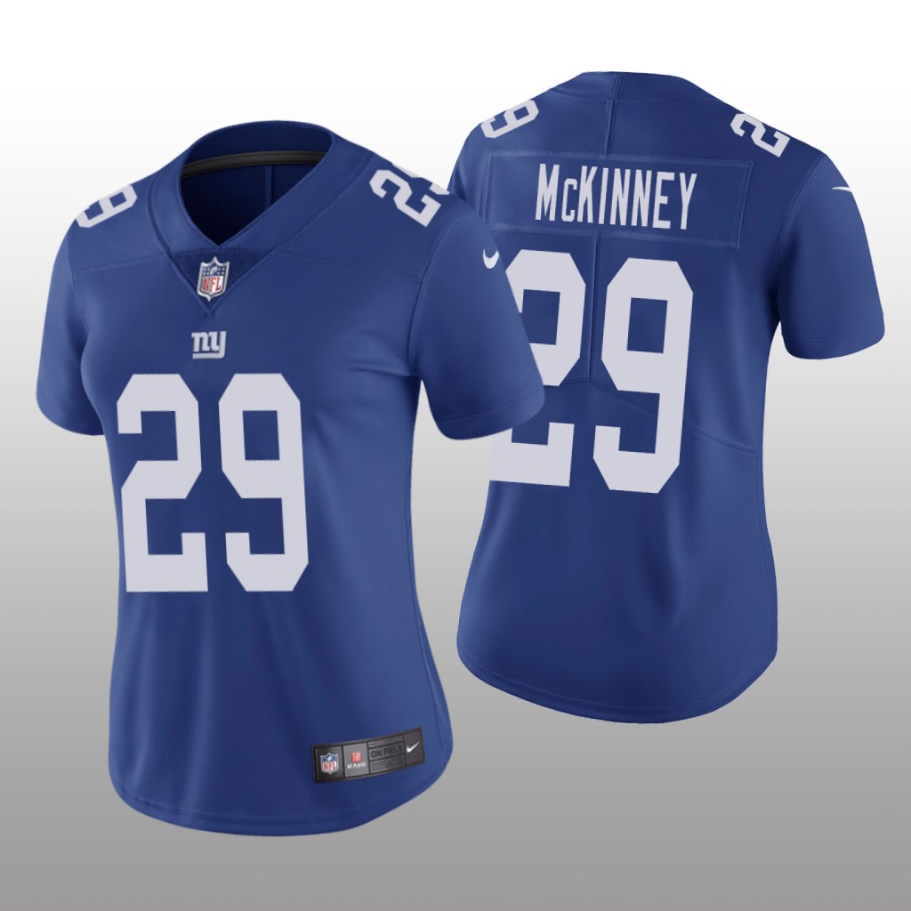 New York Giants Xavier McKinney Royal Jersey Vapor Limited - Women's