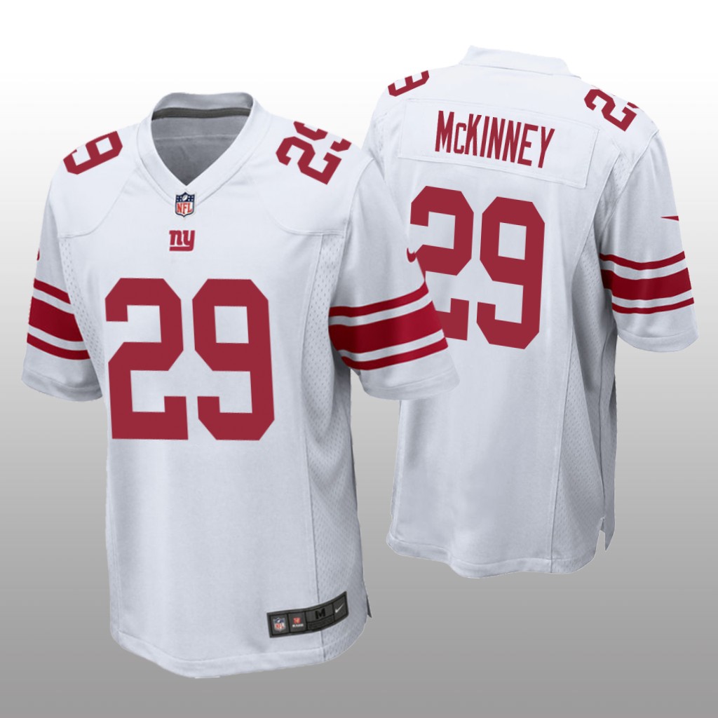 New York Giants Xavier McKinney White Jersey Game - Men's
