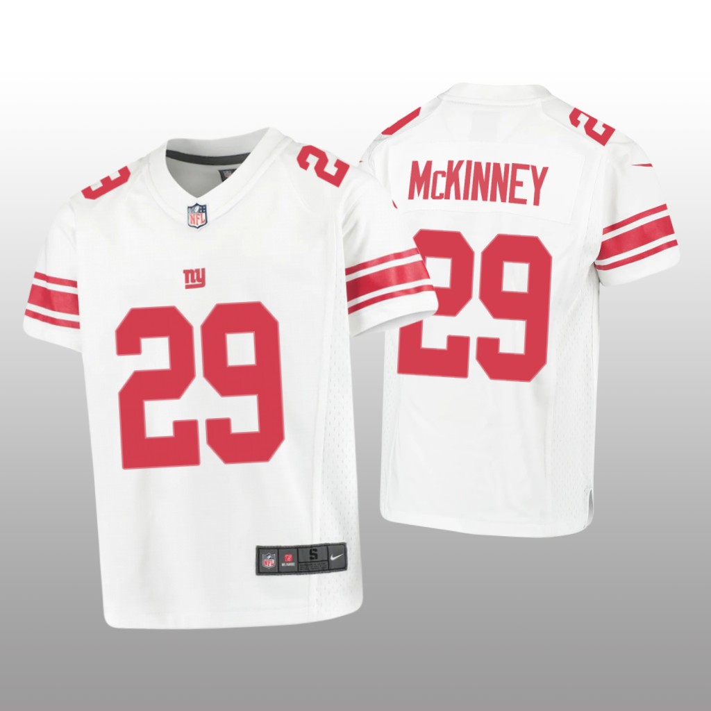 New York Giants Xavier McKinney White Jersey Game - Youth