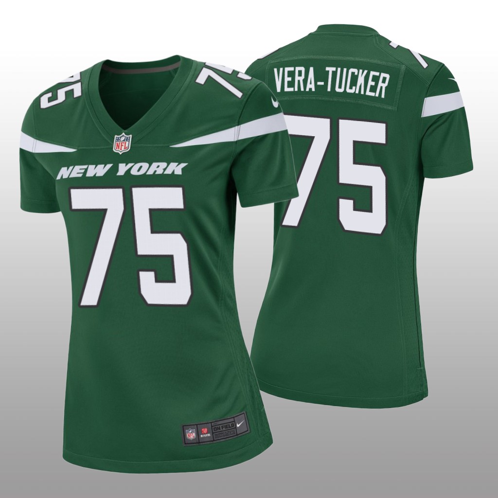 New York Jets Alijah Vera-Tucker Green Jersey Game - Women's