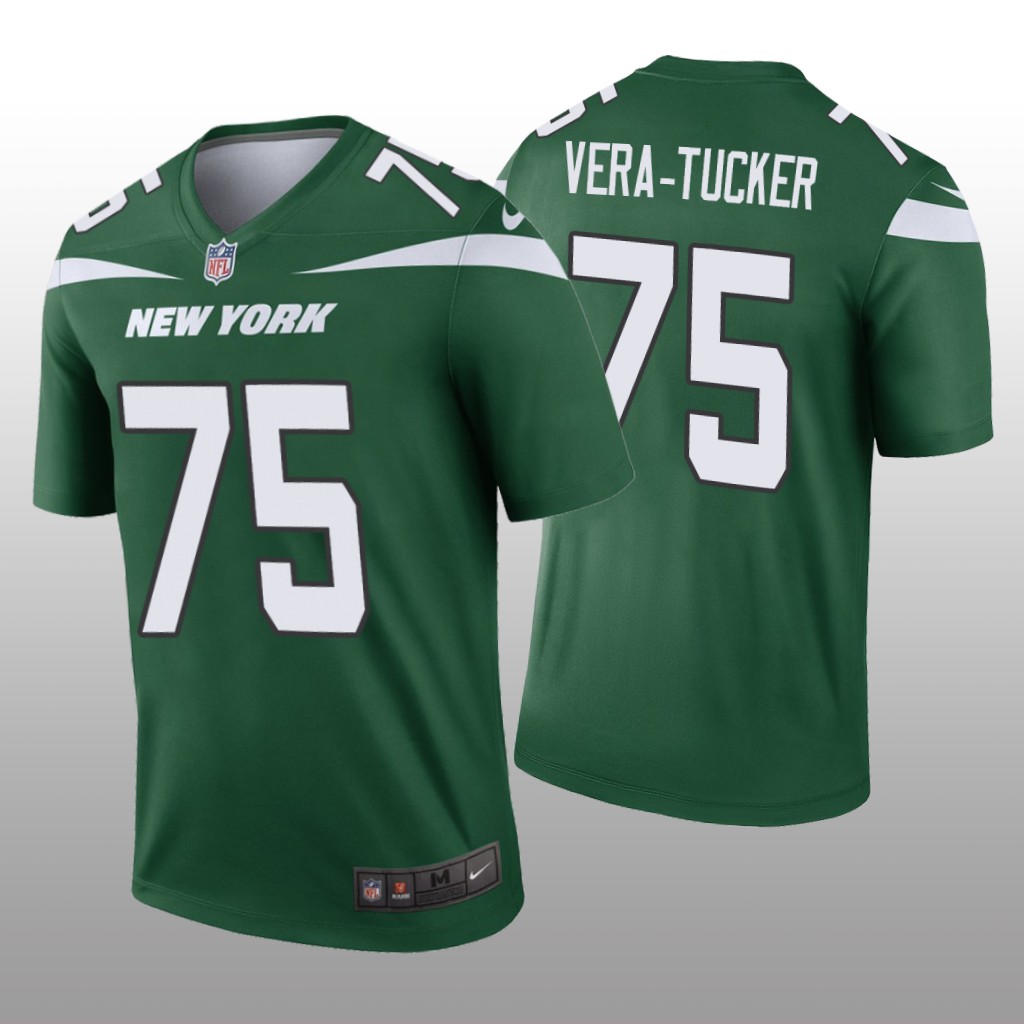 New York Jets Alijah Vera-Tucker Green Jersey Legend - Men's