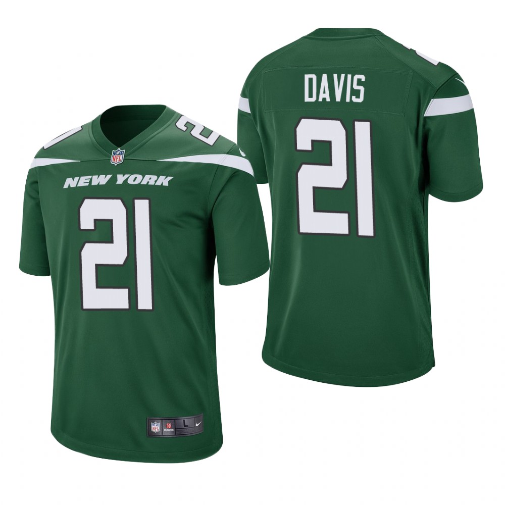 New York Jets Ashtyn Davis Green Jersey Game - Men's