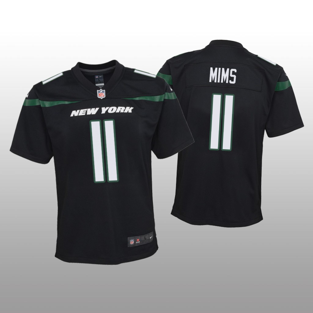 New York Jets Black 2020 NFL Draft Denzel Mims Game Jersey