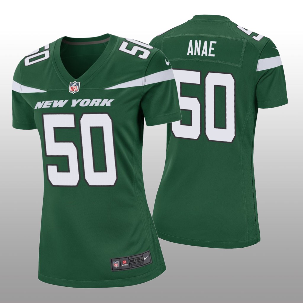 New York Jets Bradlee Anae Green Jersey Game - Women's