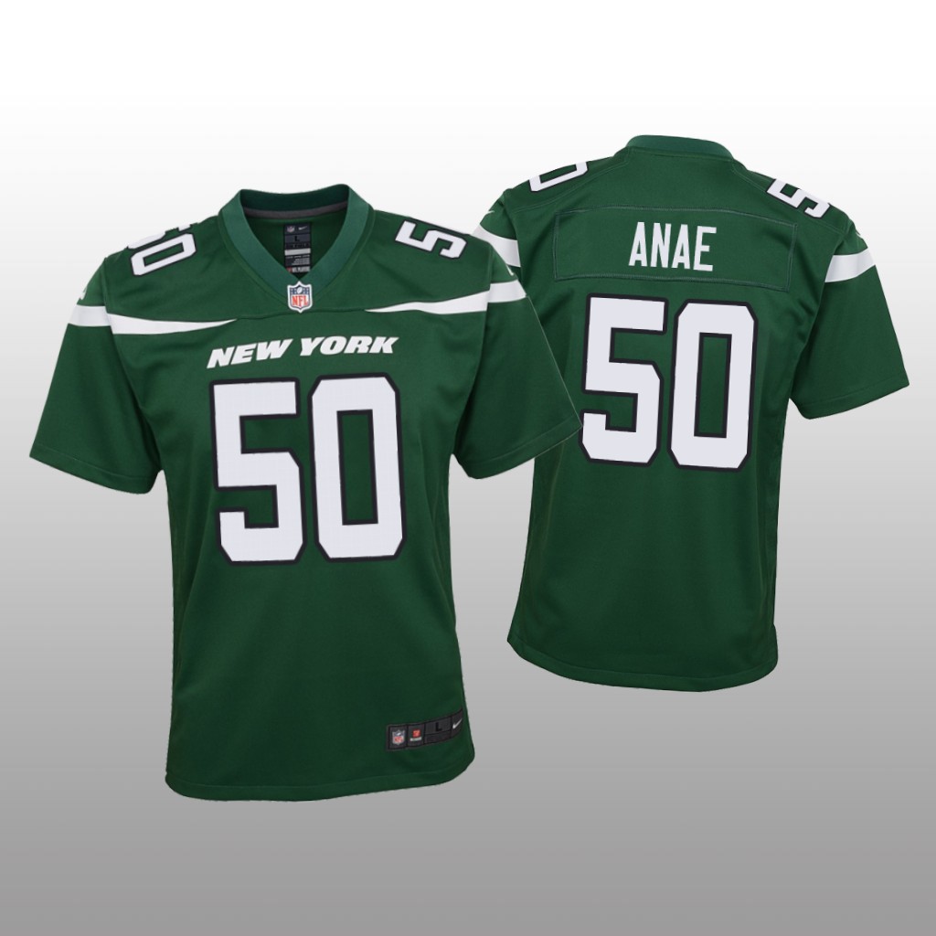 New York Jets Bradlee Anae Green Jersey Game - Youth