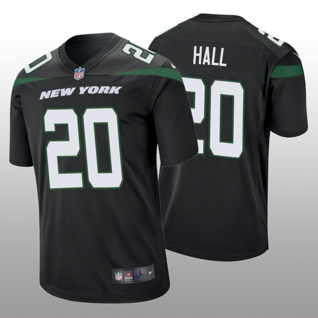 New York Jets Breece Hall Black Jersey Game - Men's
