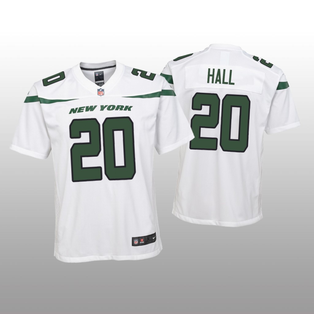 New York Jets Breece Hall White Jersey Game - Youth