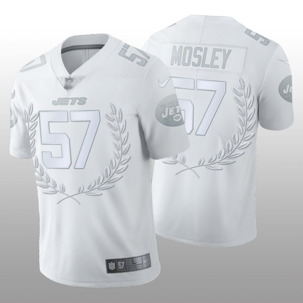 New York Jets C.J. Mosley White Jersey 2020 Vapor Limited
