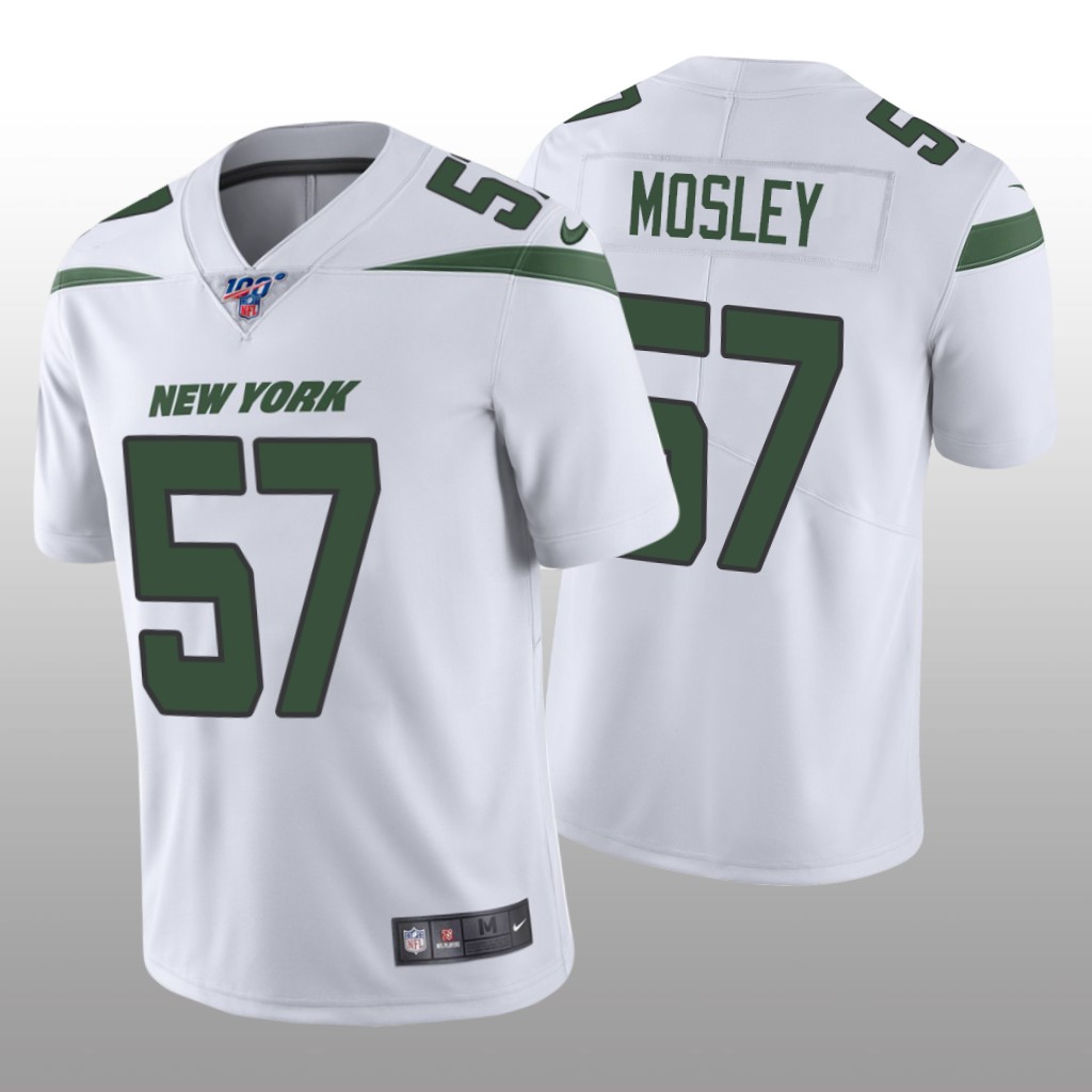 New York Jets C.J. Mosley White Vapor Limited Jersey 100th Season - Men's