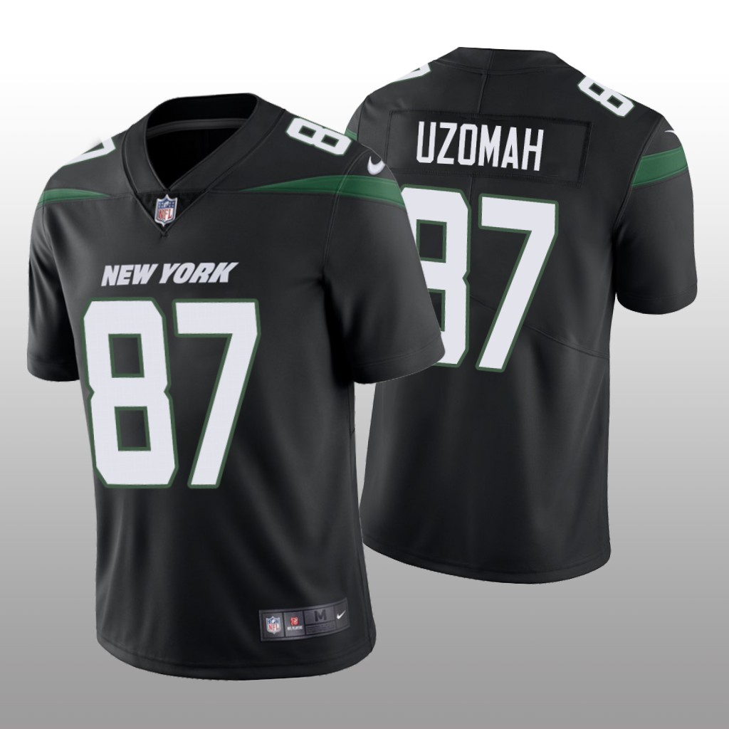 New York Jets C.J. Uzomah Black Jersey Vapor Limited - Men's