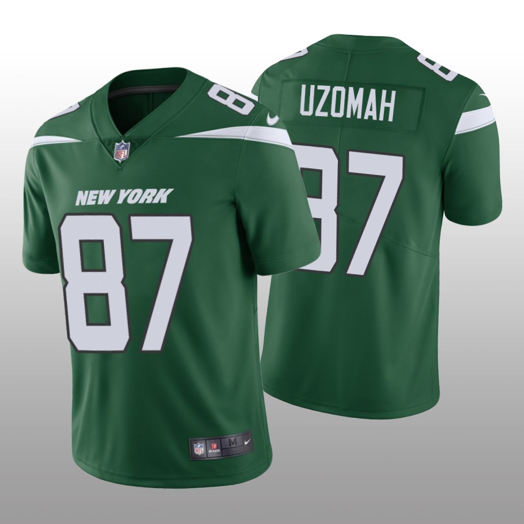 New York Jets C.J. Uzomah Green Jersey Vapor Limited - Men's