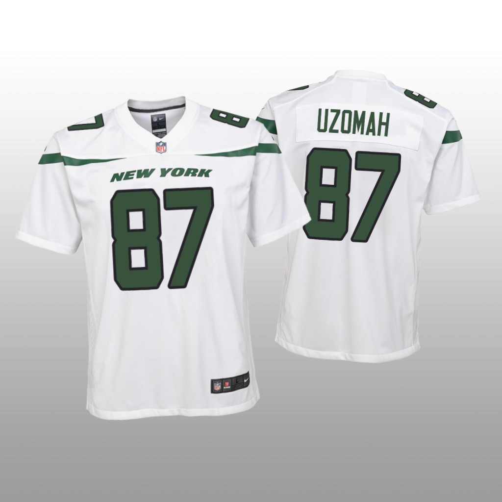 New York Jets C.J. Uzomah White Jersey Game - Youth