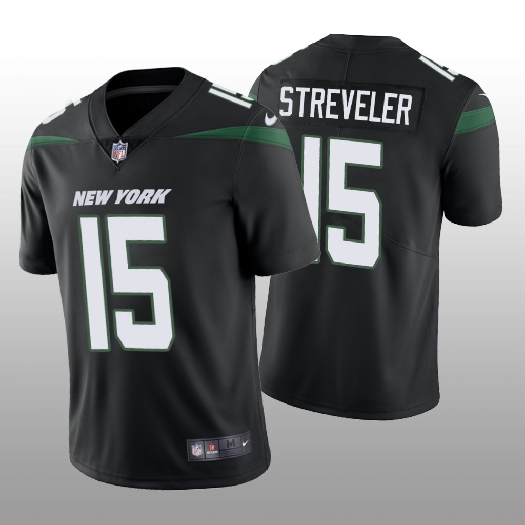 New York Jets Chris Streveler Black Jersey Vapor Limited Vapor Limited - Men's