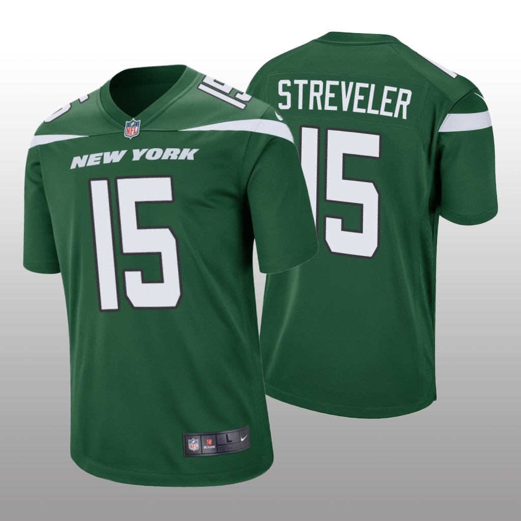 New York Jets Chris Streveler Green Jersey Game - Men's