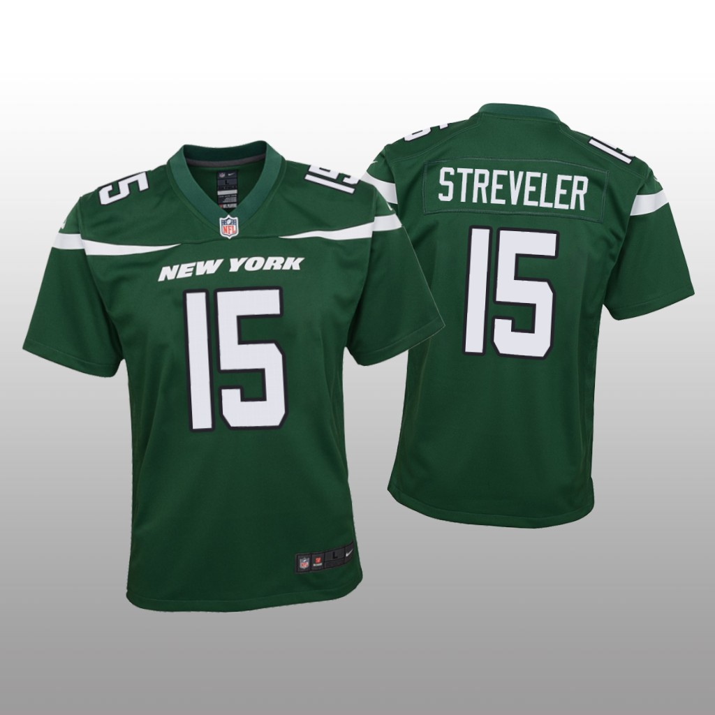 New York Jets Chris Streveler Green Jersey Game - Youth