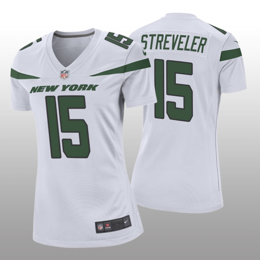 New York Jets Chris Streveler White Jersey Game - Women's