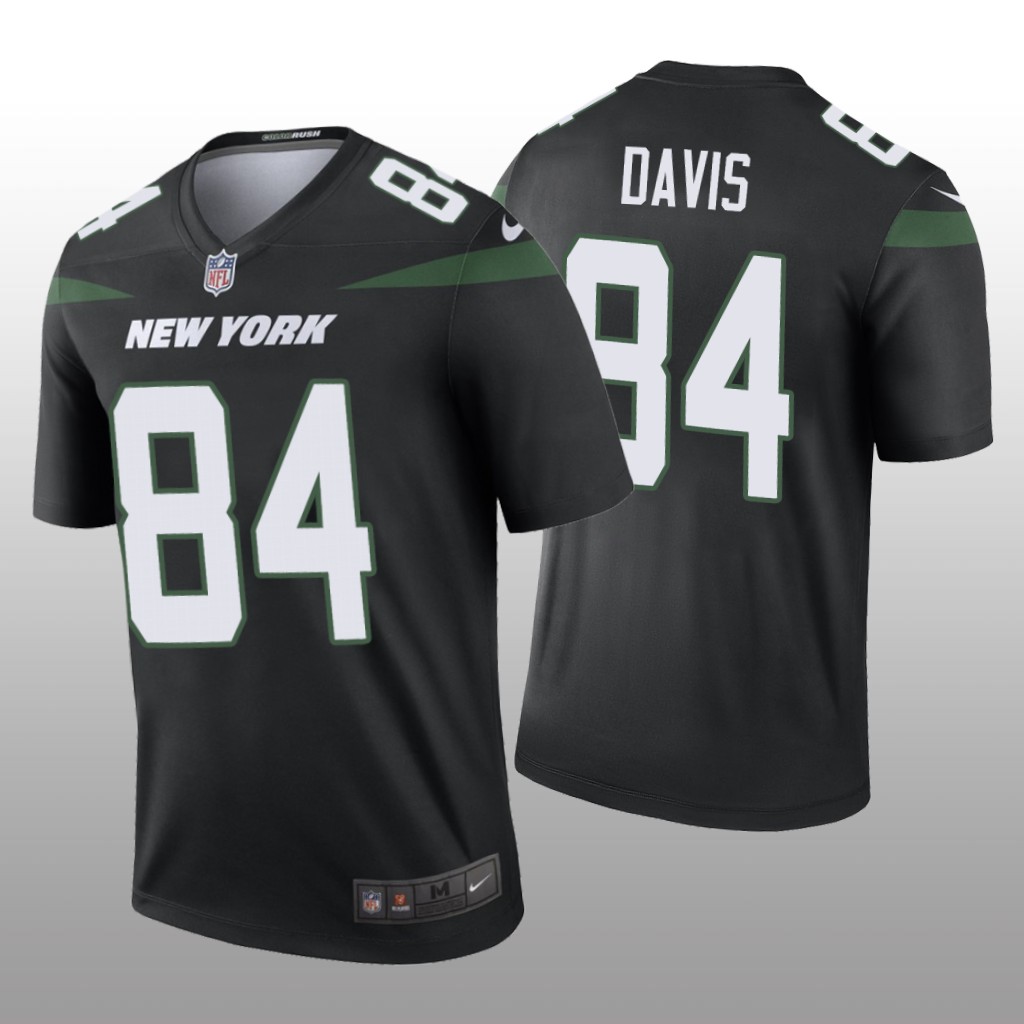 New York Jets Corey Davis Black Jersey Color Rush Legend - Men's