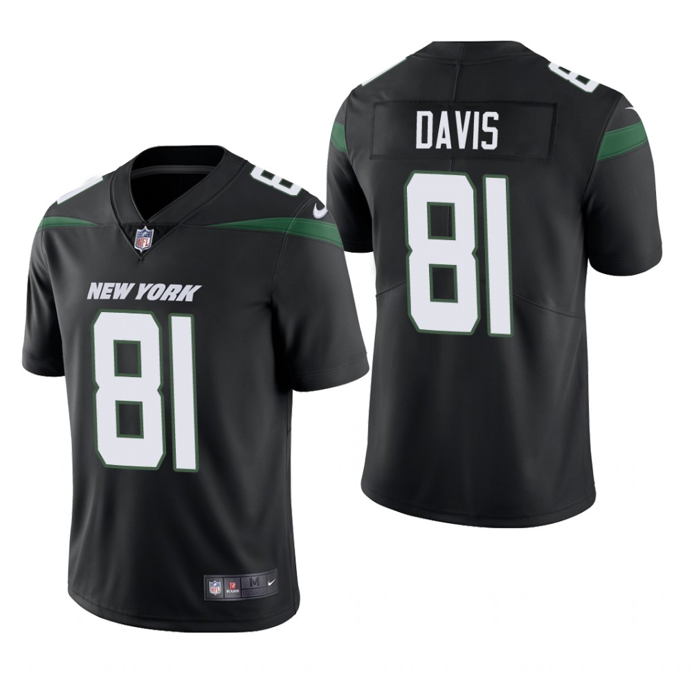 New York Jets Corey Davis Black Jersey Vapor Limited - Men's