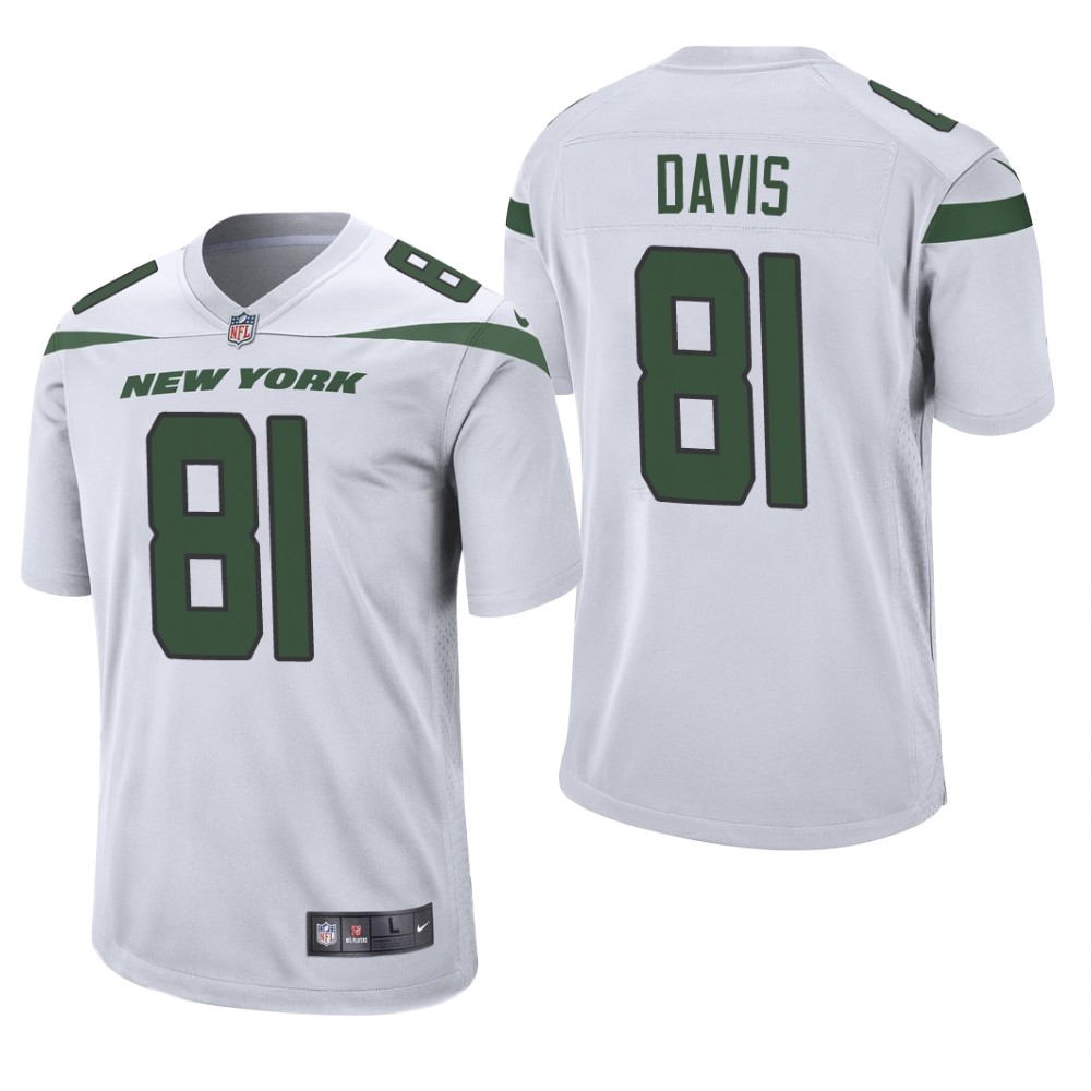 New York Jets Corey Davis White Jersey Game - Men's