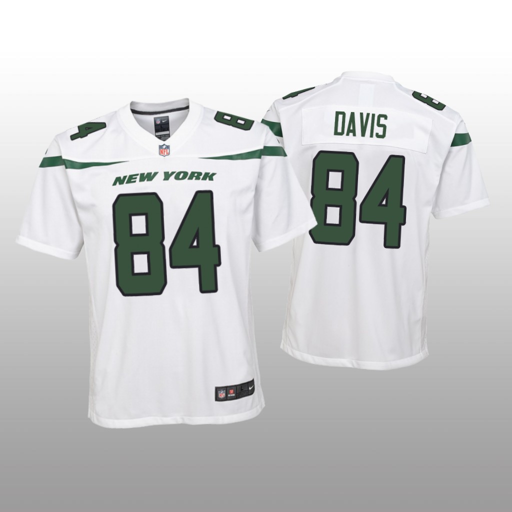 New York Jets Corey Davis White Jersey Game - Youth
