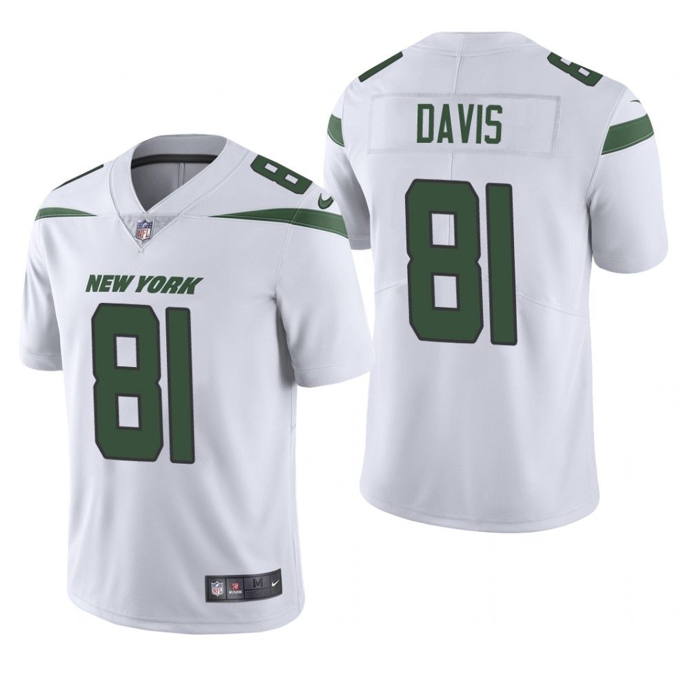 New York Jets Corey Davis White Jersey Vapor Limited - Men's