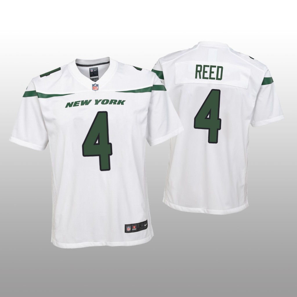 New York Jets D.J. Reed White Jersey Game - Youth