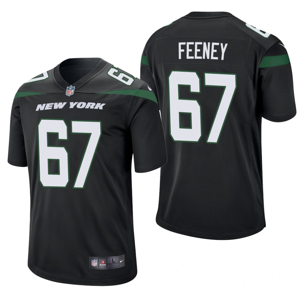 New York Jets Dan Feeney Black Jersey Game - Men's