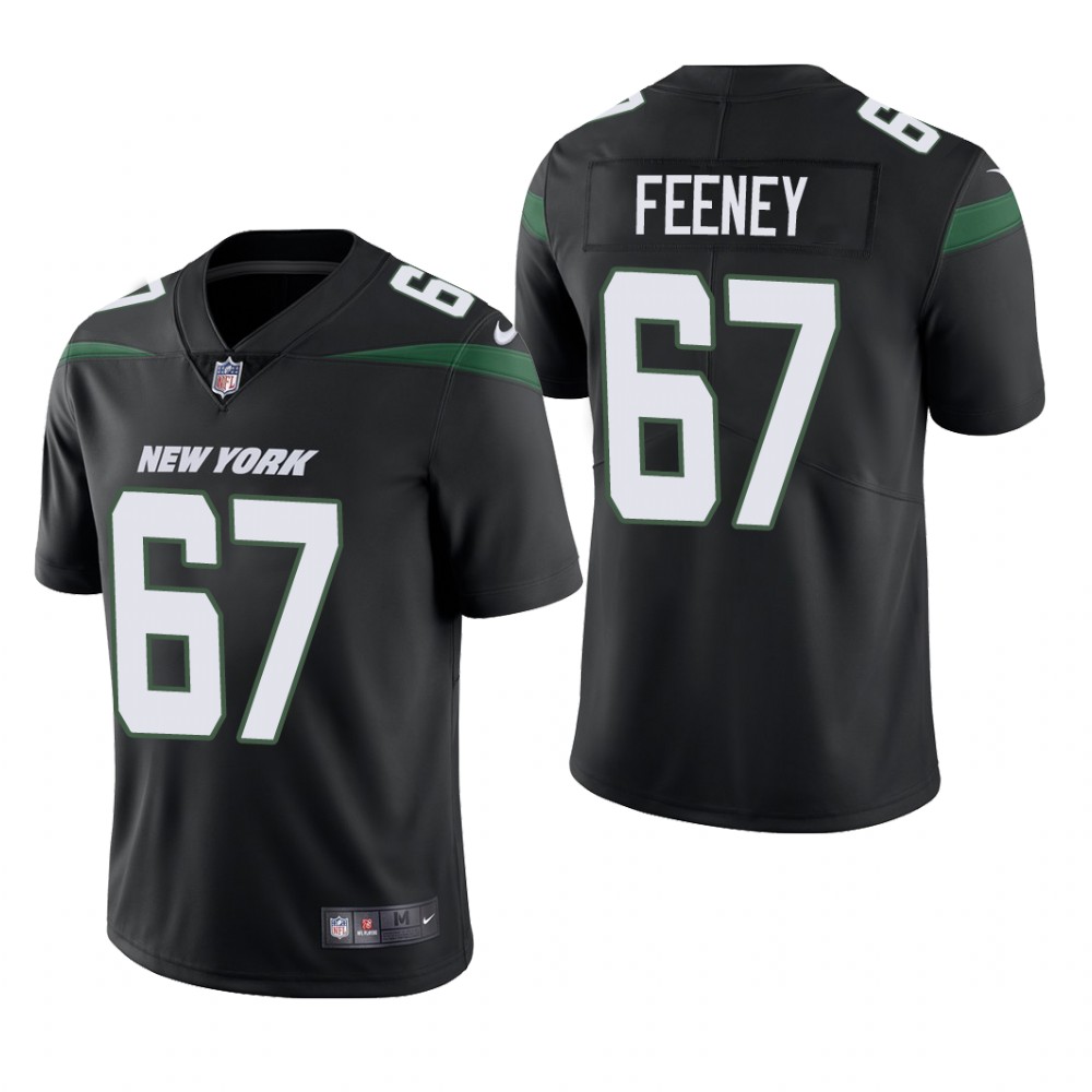 New York Jets Dan Feeney Black Jersey Vapor Limited - Men's