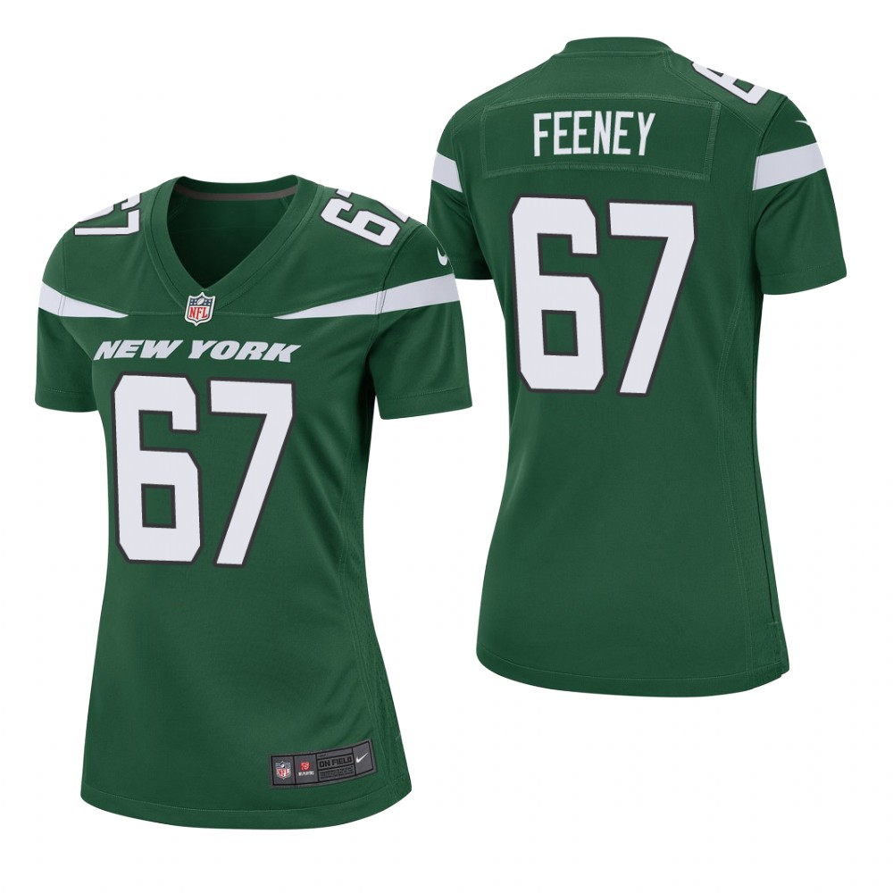 New York Jets Dan Feeney Green Jersey Game - Women's