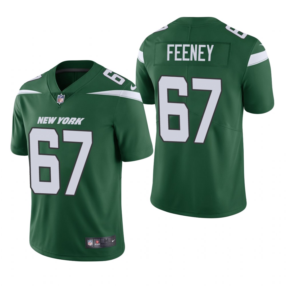 New York Jets Dan Feeney Green Jersey Vapor Limited - Men's