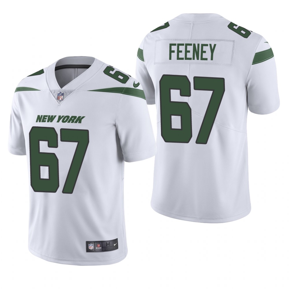 New York Jets Dan Feeney White Jersey Vapor Limited - Men's