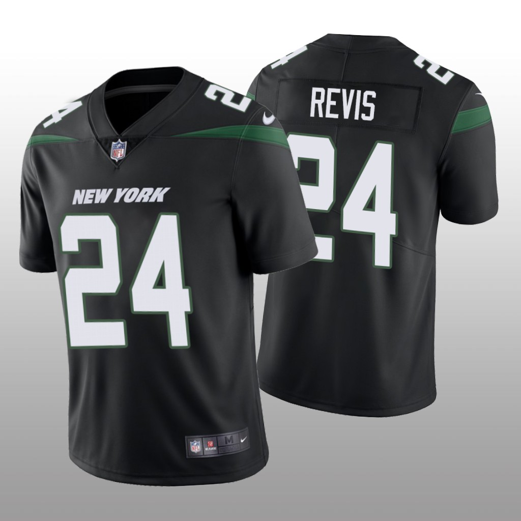 New York Jets Darrelle Revis Black Jersey Vapor Limited - Men's