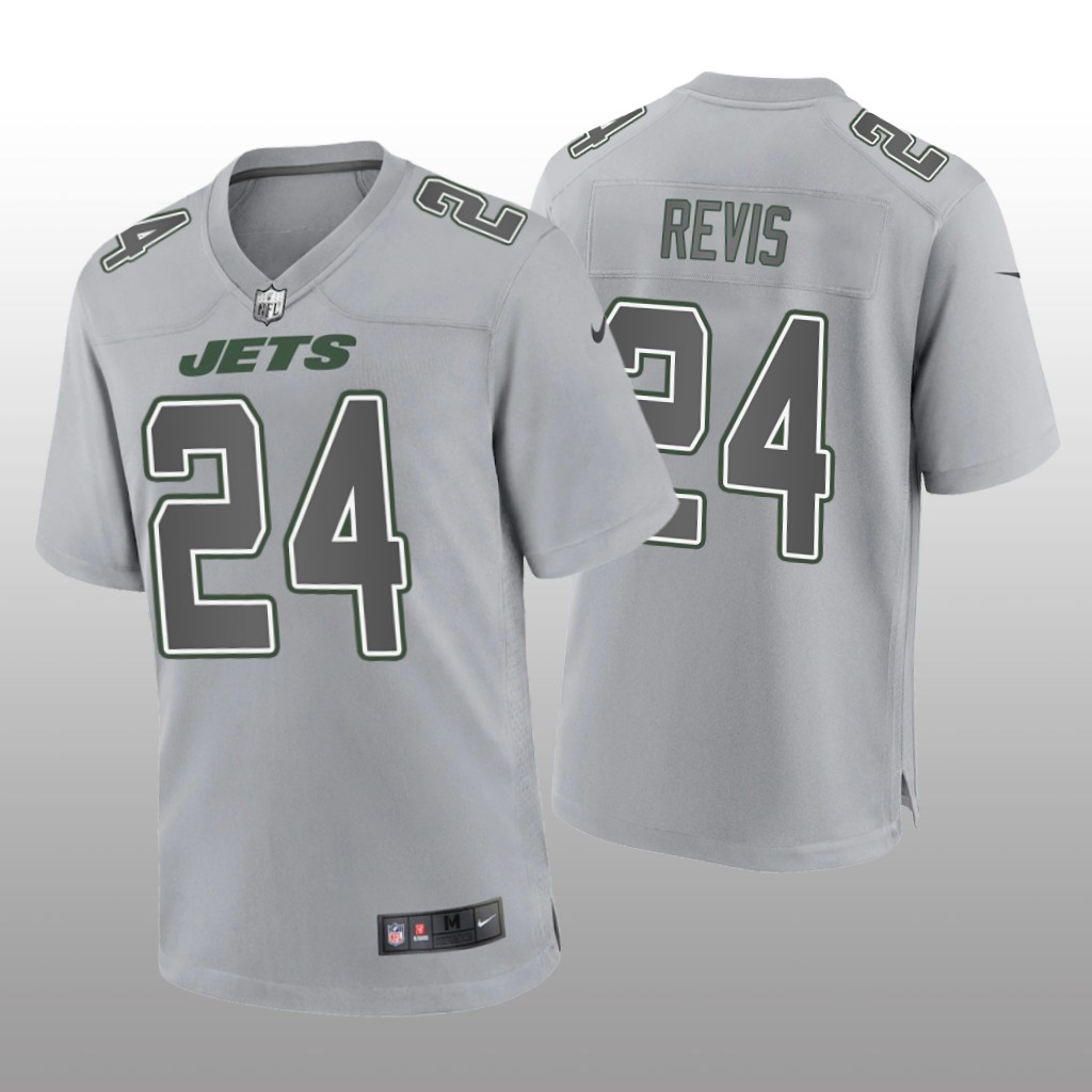 New York Jets Darrelle Revis Gray Jersey Atmosphere Fashion Game - Men's