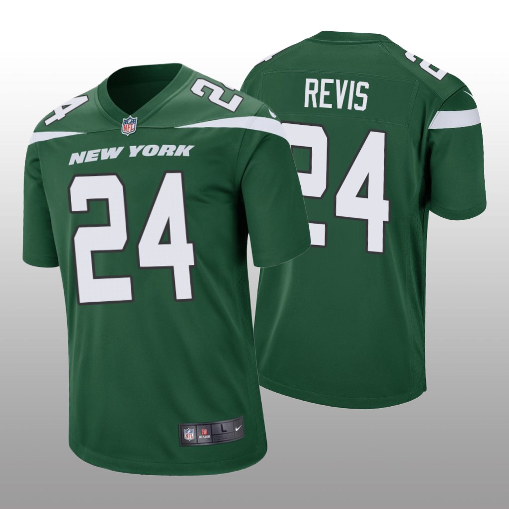 New York Jets Darrelle Revis Green Jersey Game - Men's