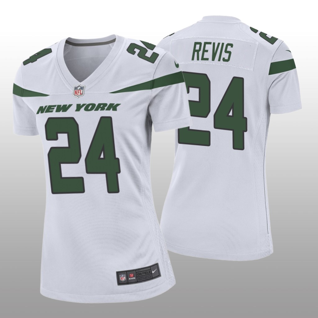 New York Jets Darrelle Revis White Jersey Game - Women's