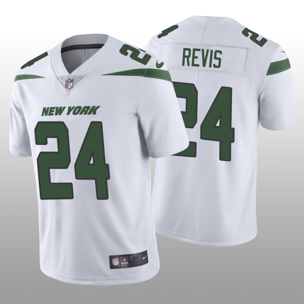 New York Jets Darrelle Revis White Jersey Vapor Limited - Men's