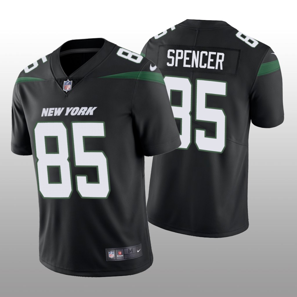 New York Jets Diontae Spencer Black Jersey Vapor Limited - Men's