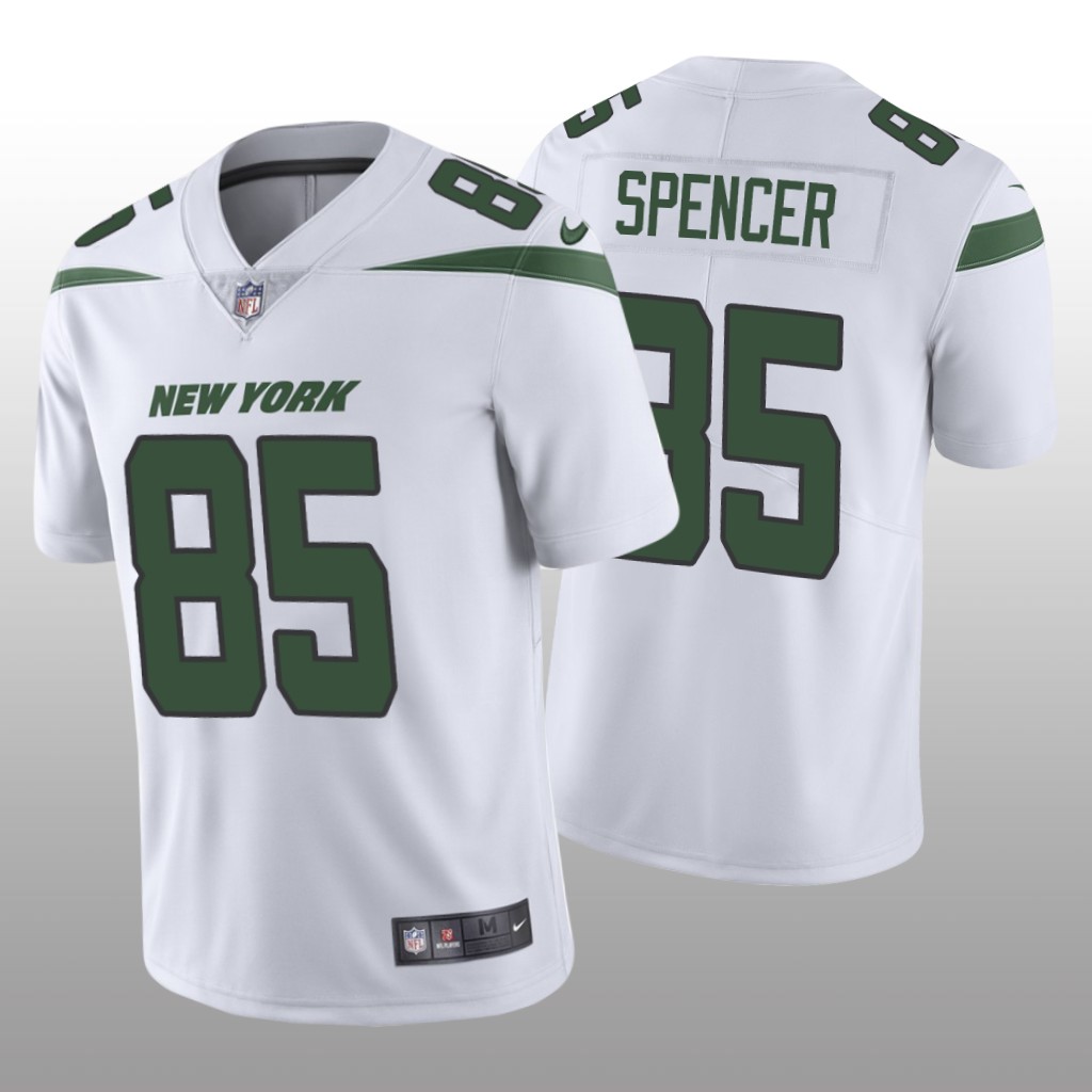 New York Jets Diontae Spencer White Jersey Vapor Limited - Men's