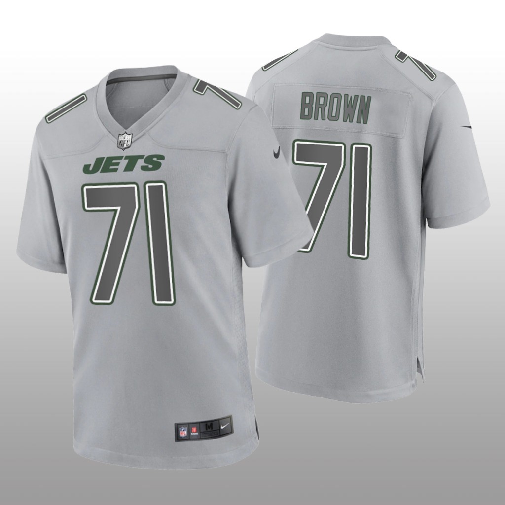 New York Jets Duane Brown Gray Jersey Atmosphere Fashion Game - Men's