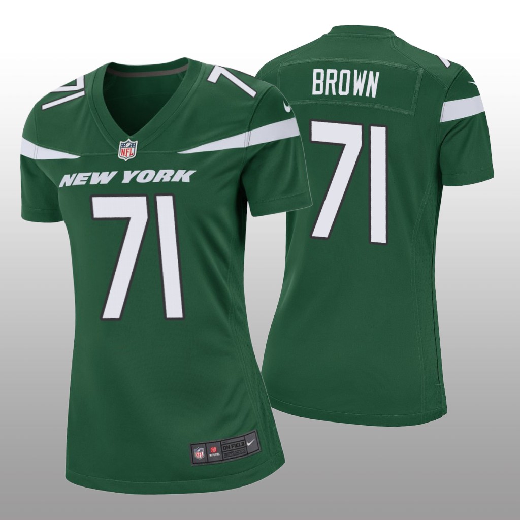 New York Jets Duane Brown Green Jersey Game - Women's