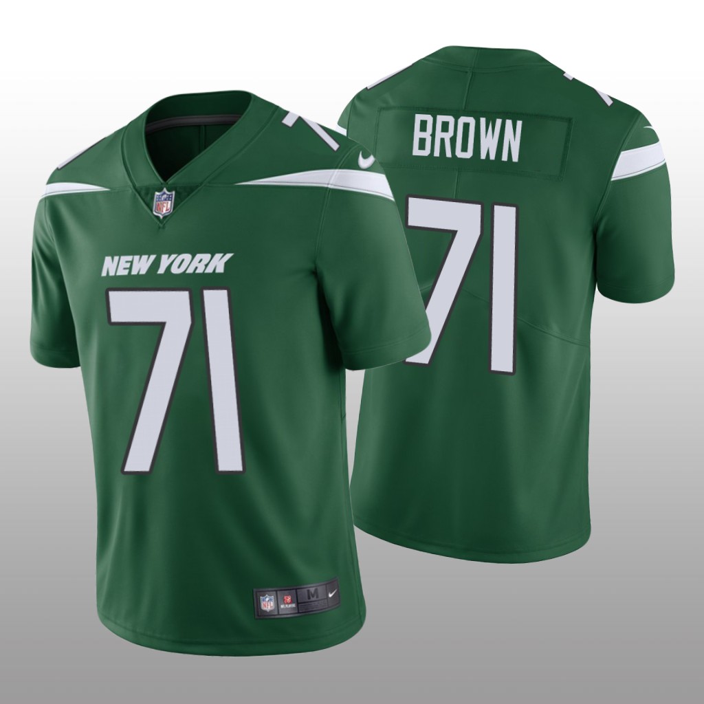 New York Jets Duane Brown Green Jersey Vapor Limited - Men's