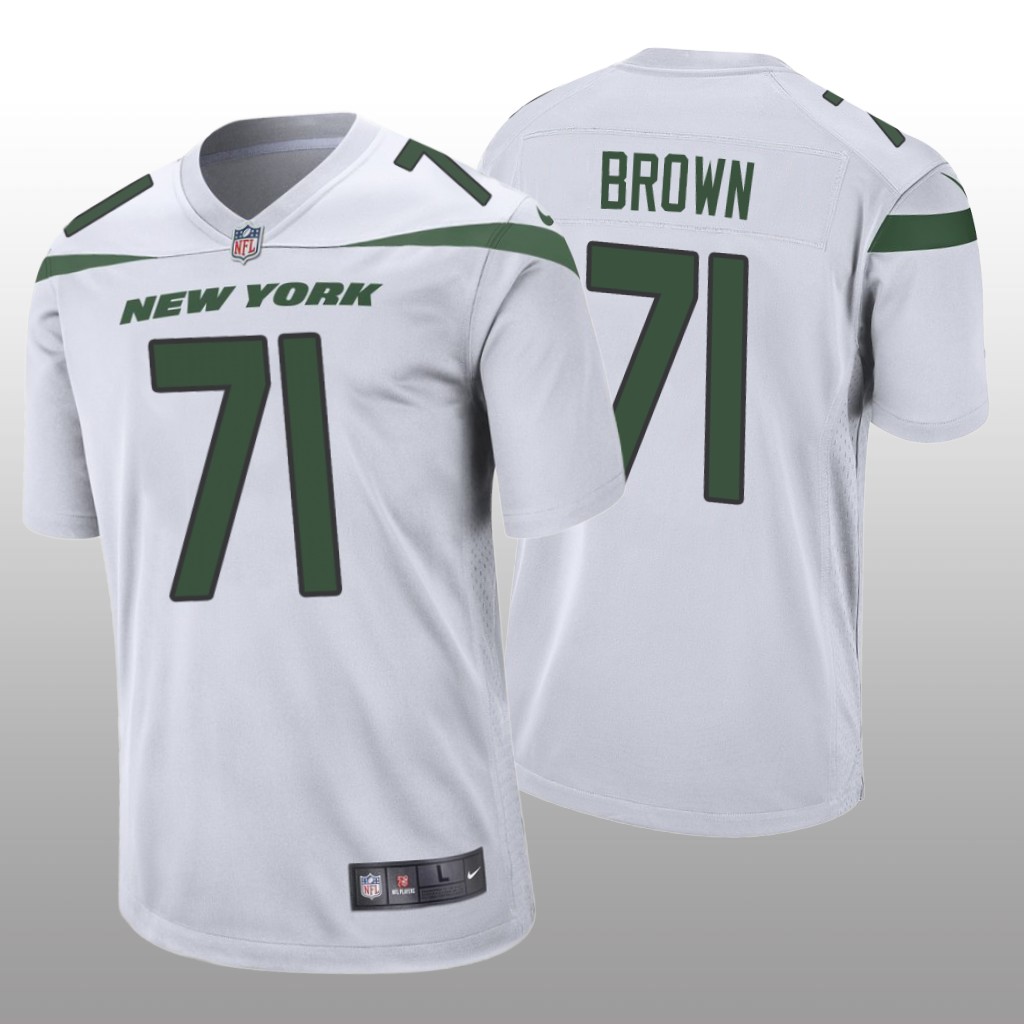 New York Jets Duane Brown White Jersey Game - Men's