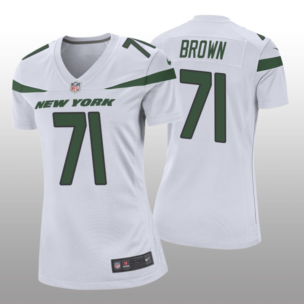 New York Jets Duane Brown White Jersey Game - Women's