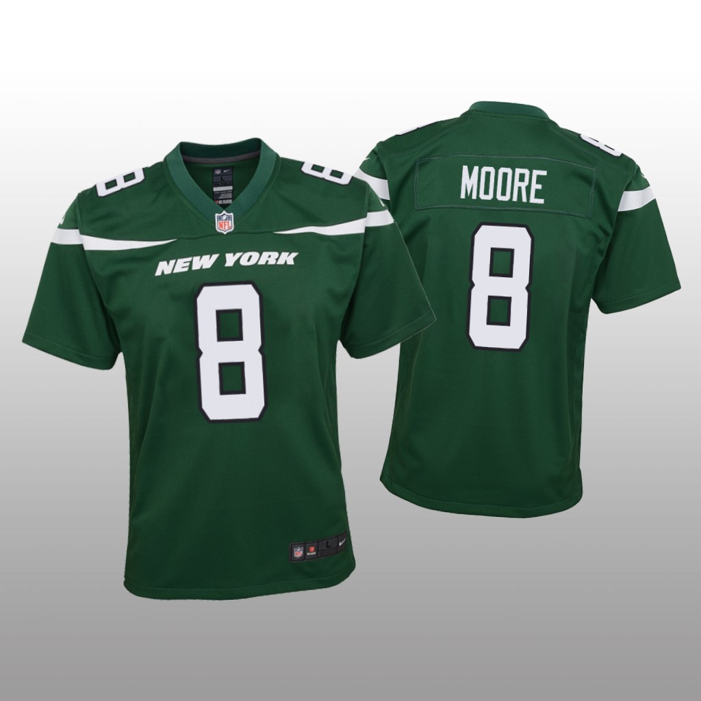 New York Jets Elijah Moore Green Jersey Game - Youth