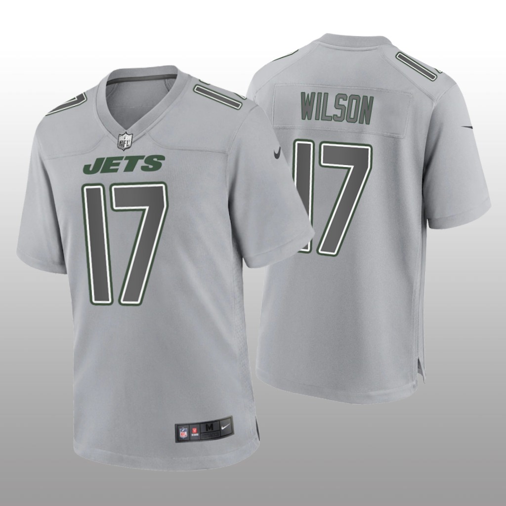 New York Jets Garrett Wilson Gray Jersey Atmosphere Fashion Game - Men's